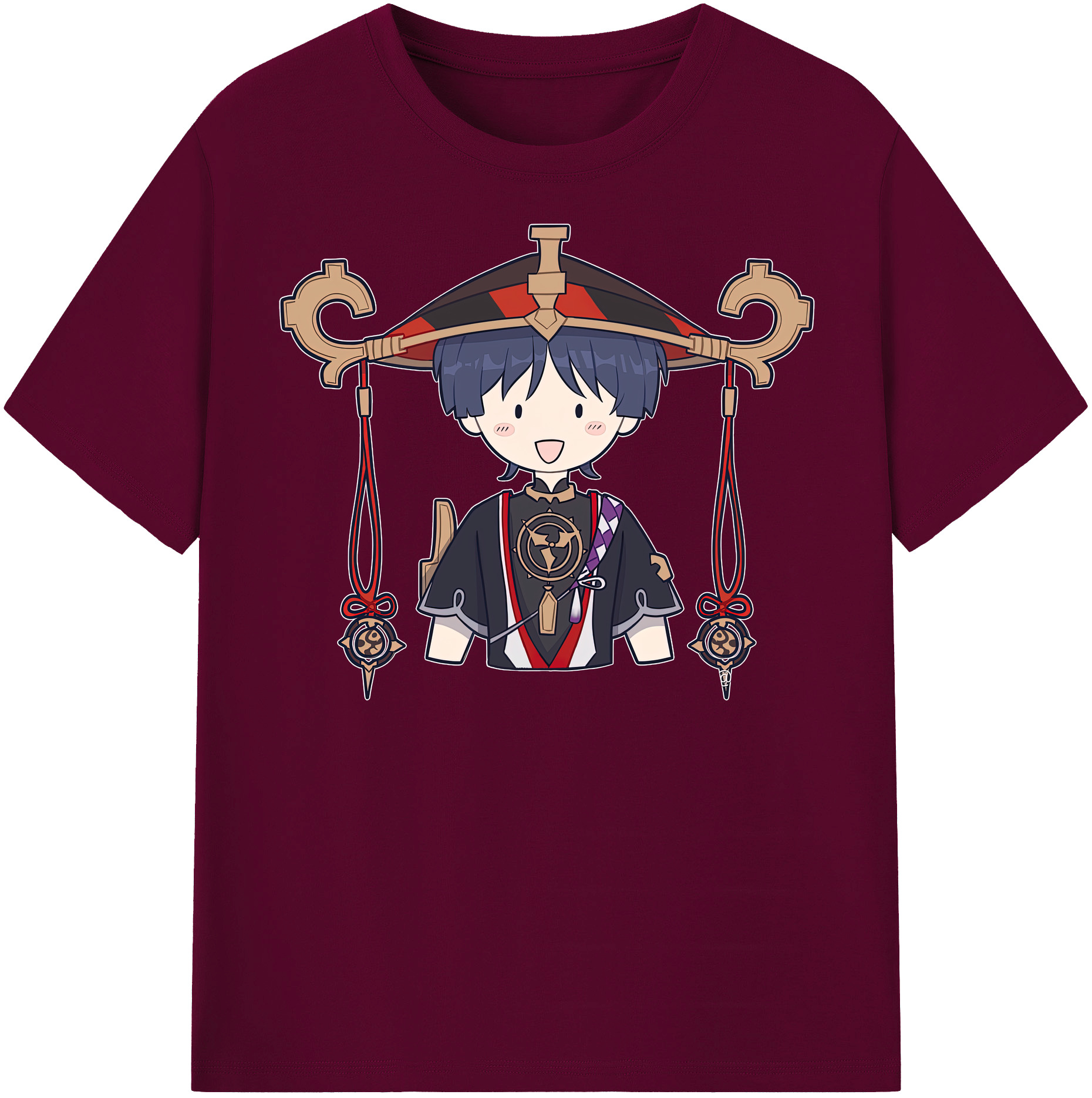 げんし神 さんペい genshin Sanpei レディースカジュアルプリントTシャツ（綿100％）